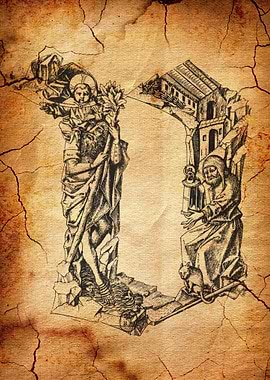 Gothic Letter V Fantastic