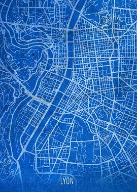 Lyon City Street Map