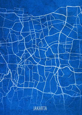 Jakarta City Street Map