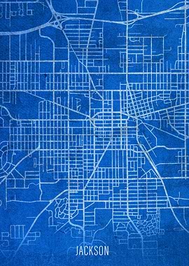 Jackson City Street Map