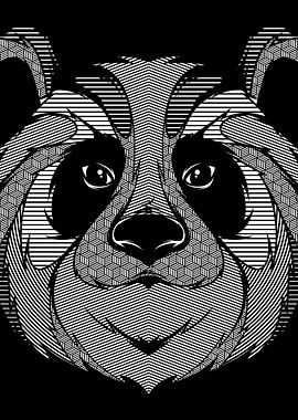 Panda Zentangle