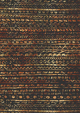 Stylish Black Gold Tribal