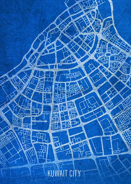 Kuwait City Street Map