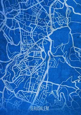 Jerusalem City Street Map