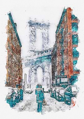 Walk to Manhattan Bridge