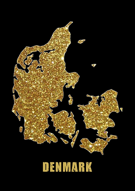 Denmark gold map