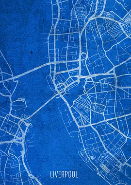 Liverpool City Street Map