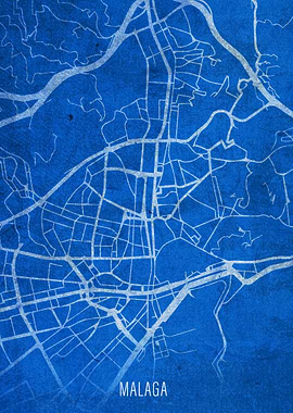 Malaga City Street Map