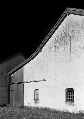 Black and White Barn