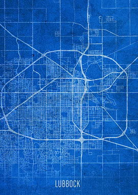 Lubbock City Street Map