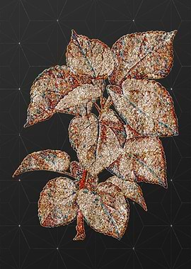 Gold Mosaic Botanical