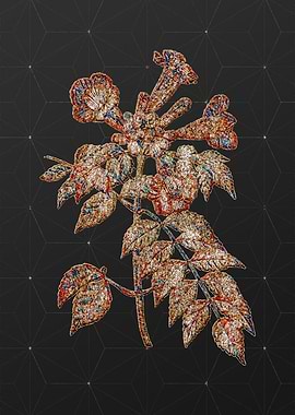 Gold Mosaic Botanical