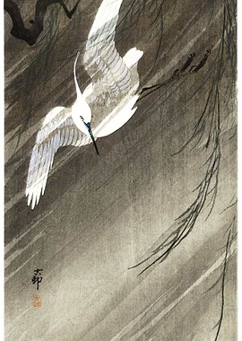 Egret In Storm 1900 1936