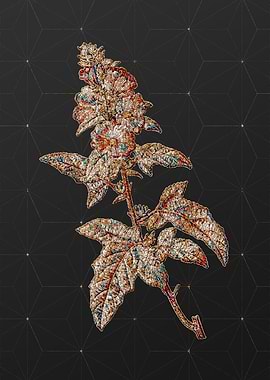 Gold Mosaic Botanical