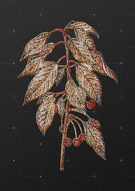 Gold Mosaic Botanical