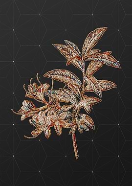 Gold Mosaic Botanical