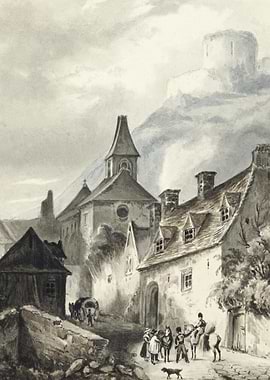 View Of La RocheGuyon By J