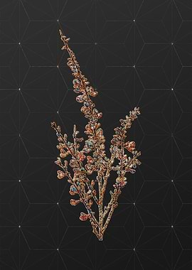 Gold Mosaic Botanical