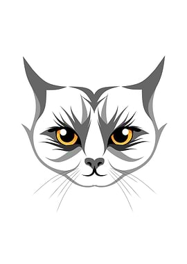 Vector Face Cat