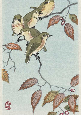 Birds On A Branch 1900 19