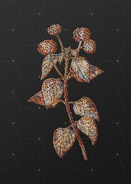 Gold Mosaic Botanical