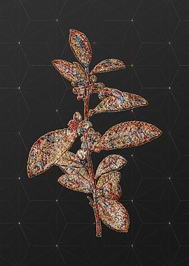 Gold Mosaic Botanical