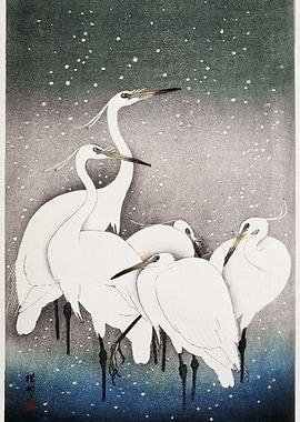 Group Of Egrets 1925 1936