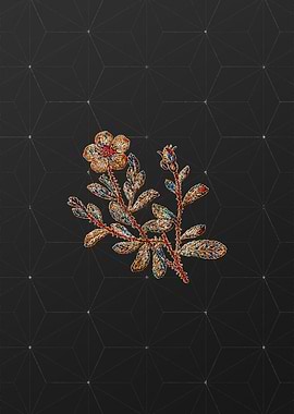 Gold Mosaic Botanical