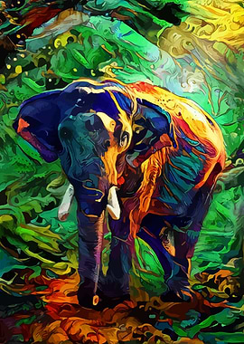Elephant in the forest