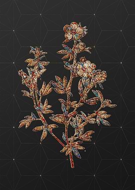 Gold Mosaic Botanical