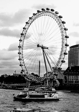 London Eye Monochrome