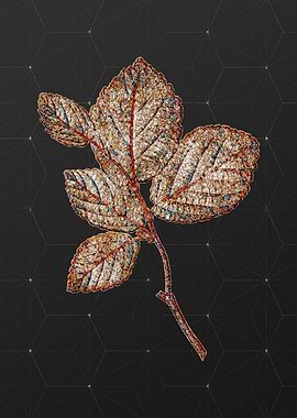 Gold Mosaic Botanical