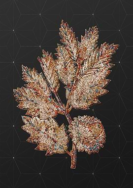 Gold Mosaic Botanical