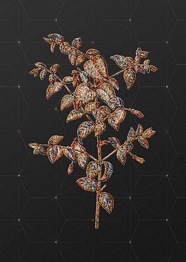 Gold Mosaic Botanical