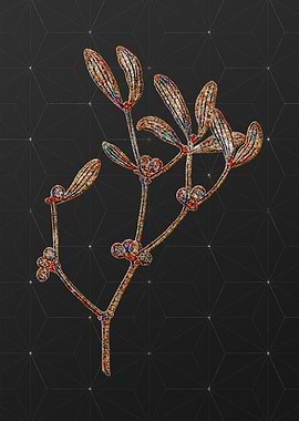 Gold Mosaic Botanical