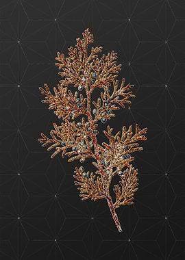 Gold Mosaic Botanical