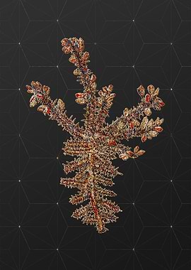 Gold Mosaic Botanical