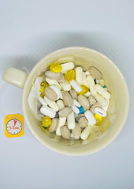 Pills are my morning tea