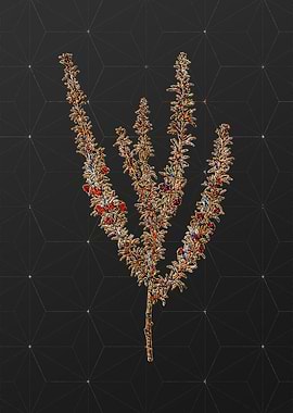 Gold Mosaic Botanical