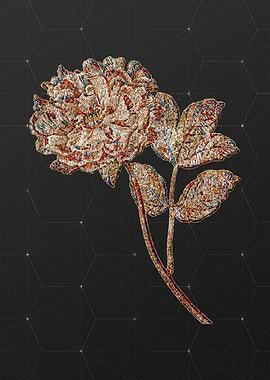 Gold Mosaic Botanical