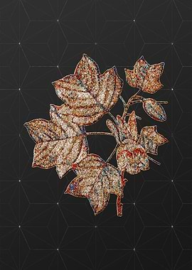 Gold Mosaic Botanical