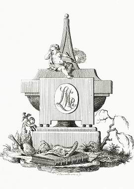 Gravestone With Mourning A