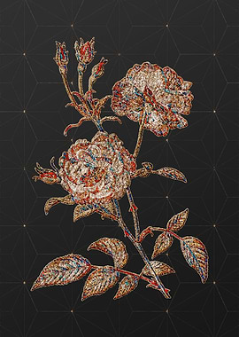 Gold Mosaic Botanical