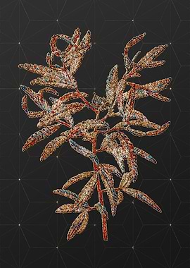 Gold Mosaic Botanical