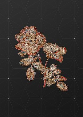 Gold Mosaic Botanical