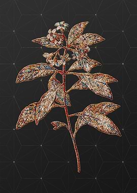 Gold Mosaic Botanical