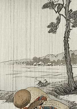 Rice Planters In The Rain