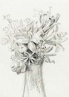 Flowers In A Vase By Jean