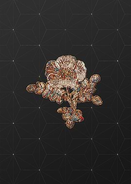 Gold Mosaic Botanical