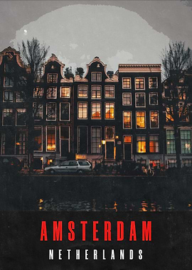 Amsterdam Vintage Poster